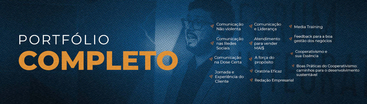 Portifólio Completo de Palestras e Cursos do Luiz Augusto Araujo